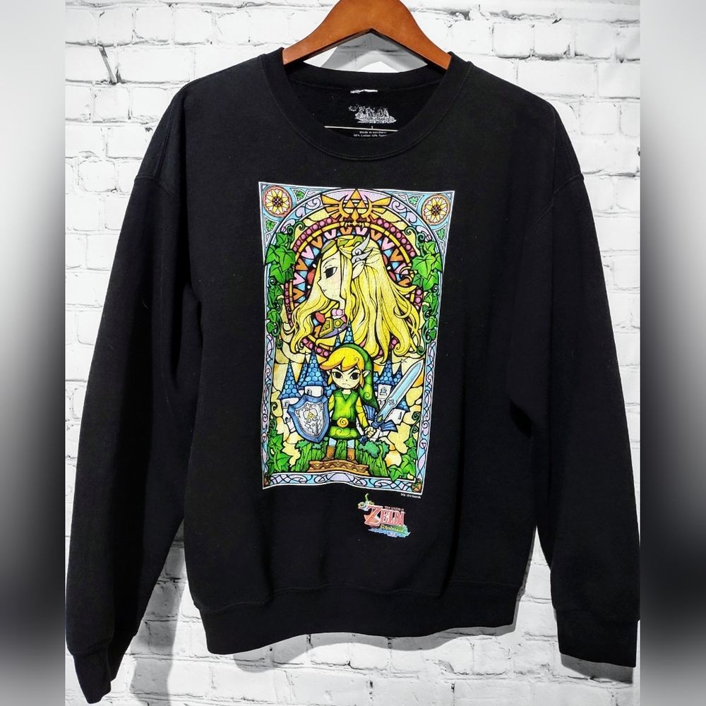 Legend of Zelda Crewneck Sweatshirt - Stain glass